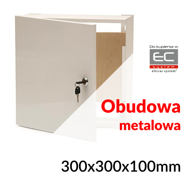 Kovová rozvodná skriňa TPR-3 300 × 300 × 100 mm EC-11879